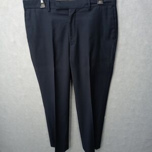 Valenti Uomo men's navy blue polyester dress pants